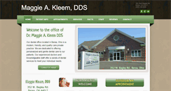 Desktop Screenshot of maggiekleemdds.com