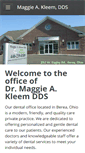 Mobile Screenshot of maggiekleemdds.com
